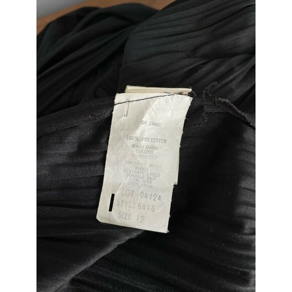 Vtg 70s Jody T Of California Grecian Disco Maxi Dress Size S/M Accordion Pleat - Picture 8 of 8